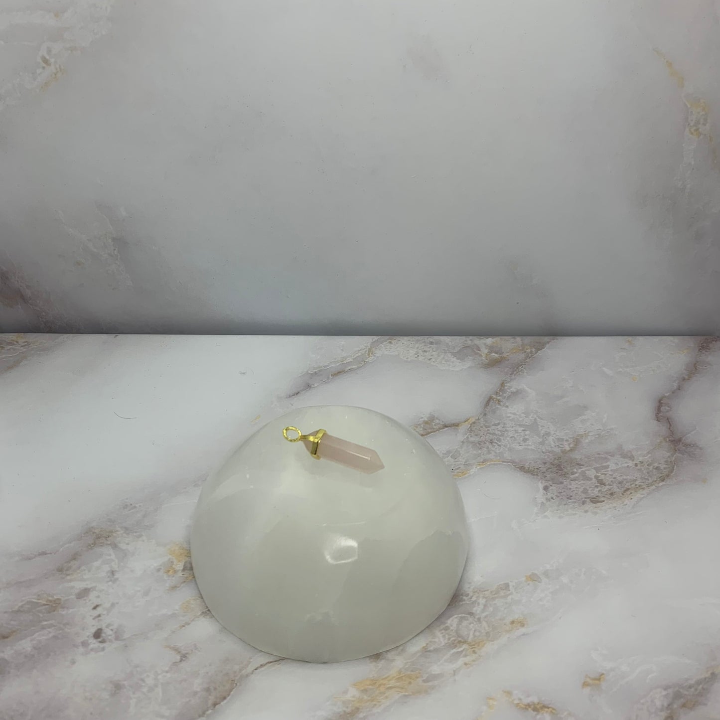 Kettinghanger | Rozenkwarts - Bullet