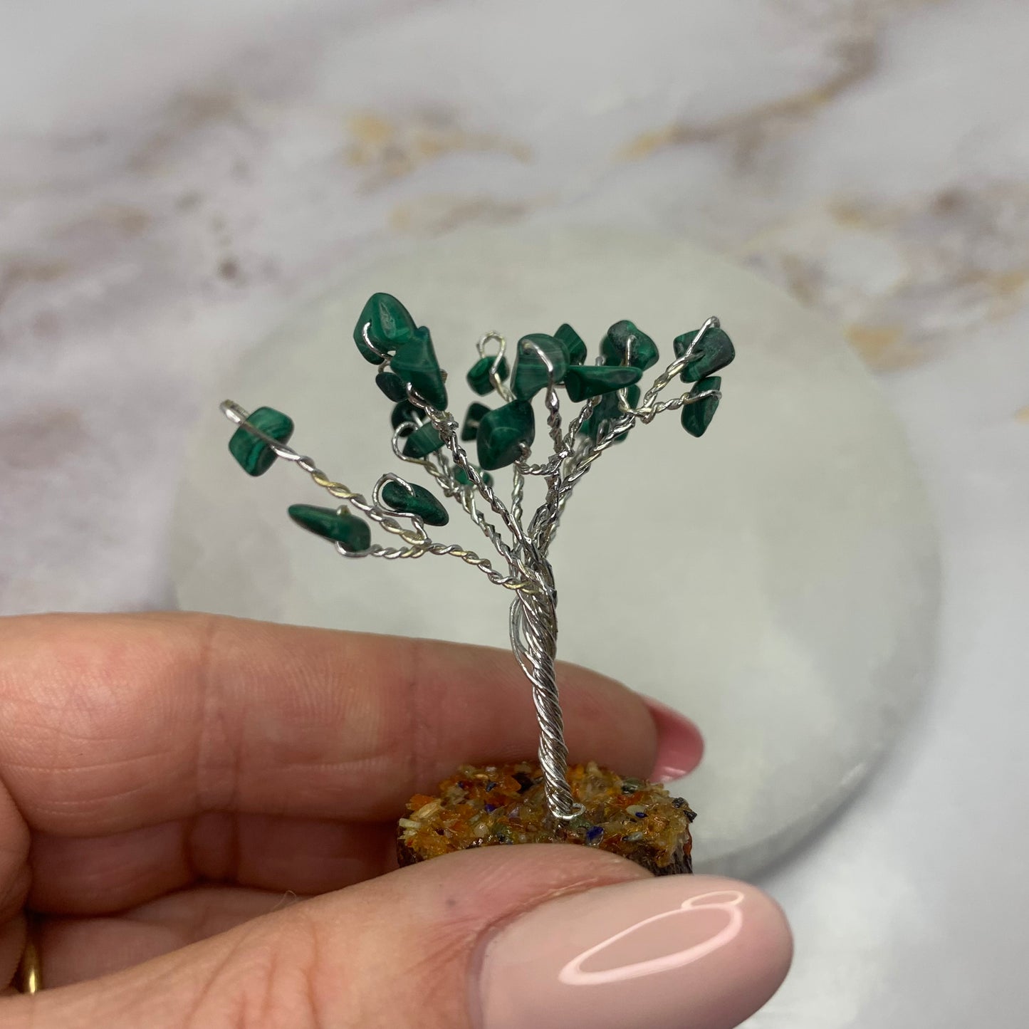 Aventurine d'arbre de pierres précieuses