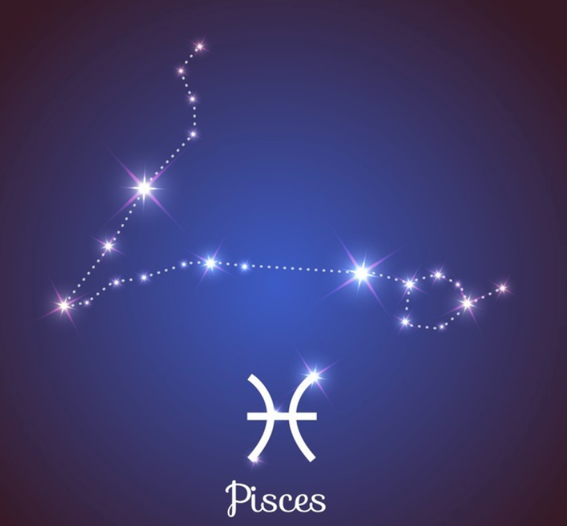 sterrenbeeld edelstenen set bestaande uit 3 stenen vissen