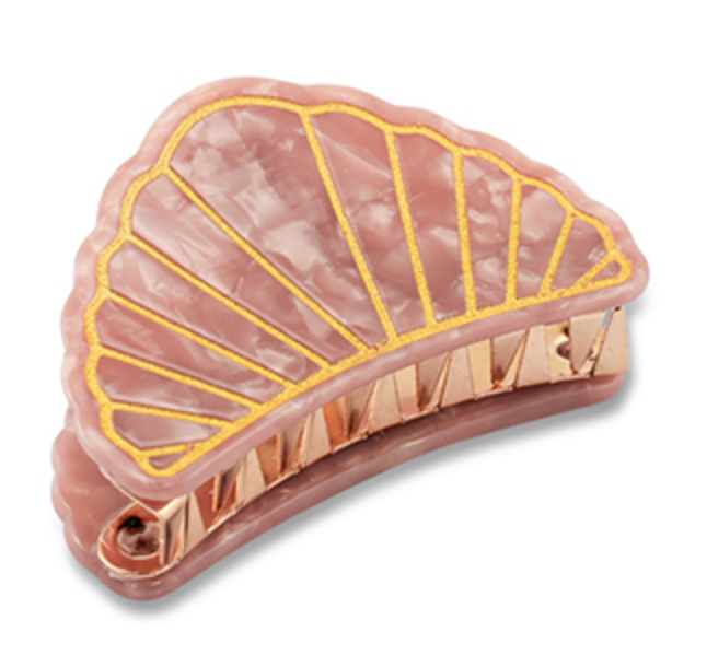 haarclip seashell roze voor iedereen