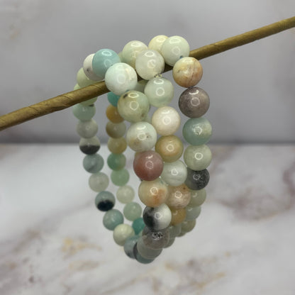 kogelarmband amazoniet 8mm