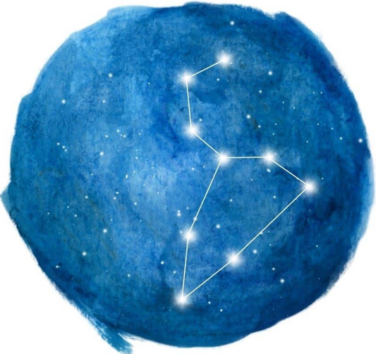 leeuw sterrenbeeld edelstenen set bestaande uit 3 stuks