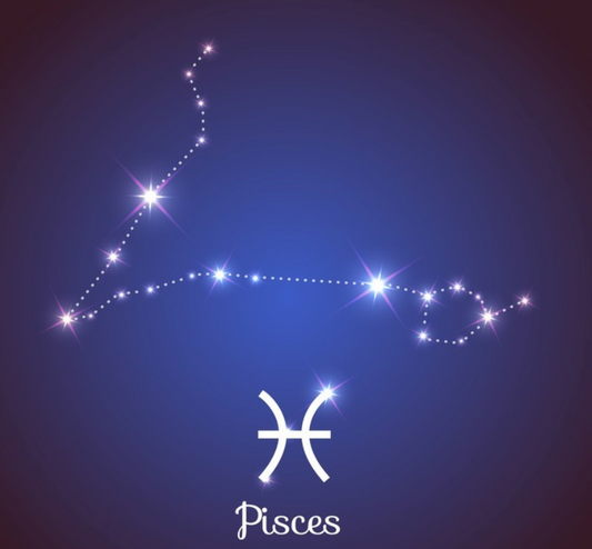 sterrenbeeld edelstenen set bestaande uit 3 stenen vissen